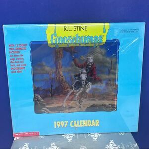 1997 Goosebumps Scholastic Calendar with Animated Images sealed